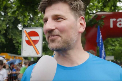 Michael Stettler beim Aarauer Altstadtlauf