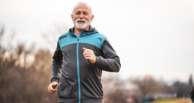 Senior beim Joggen
