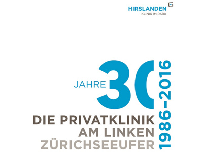 30 Jahre Jubiläums-Logo der Hirslanden Klinik Im Park