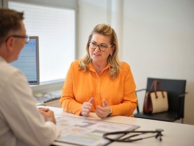 Patientin bei Arztgespräch