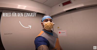 Begleite Luca bei der Arbeit in der Angio-Suite